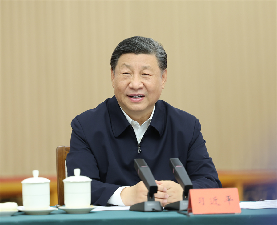 2024年5月23日下午，中共中央總書(shū)記、國家主席、中央軍委主席習近平在山東省濟南市主持召開(kāi)企業(yè)和專(zhuān)家座談會(huì )并發(fā)表重要講話(huà)。新華社記者 鞠鵬 攝